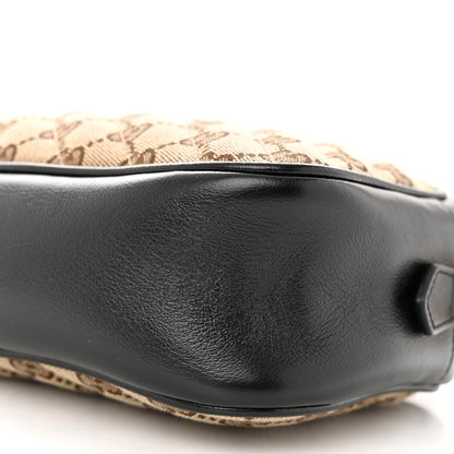 Gucci Monogram Matelasse Diagonal Small GG Marmont Chain Shoulder Bag Beige Black 9 of 10