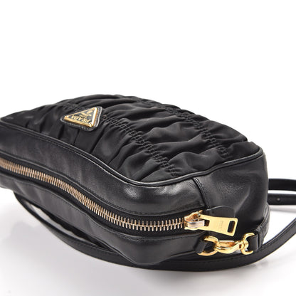Prada Tessuto Nylon Calf Gaufre Camera Crossbody Nero Black 12 of 12