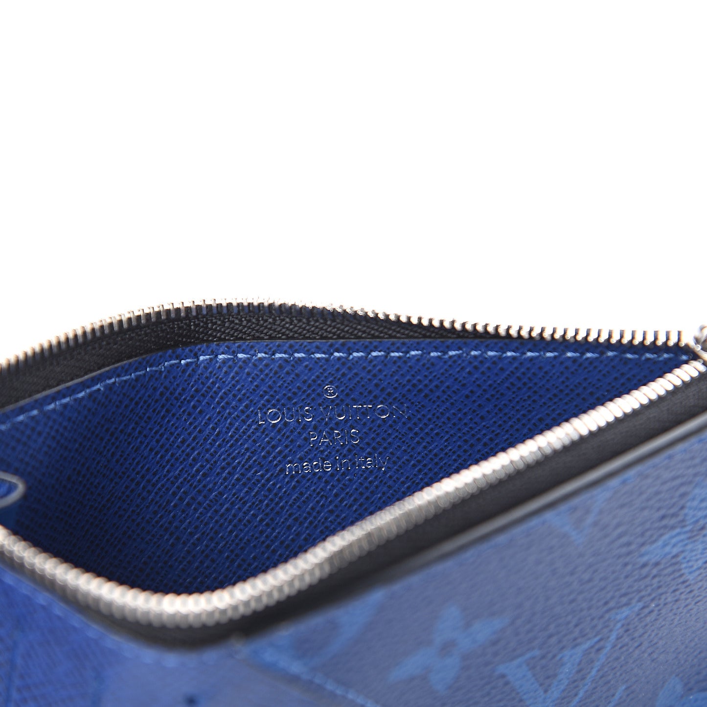 Monogram Taiga Coin Card Holder Cobalt