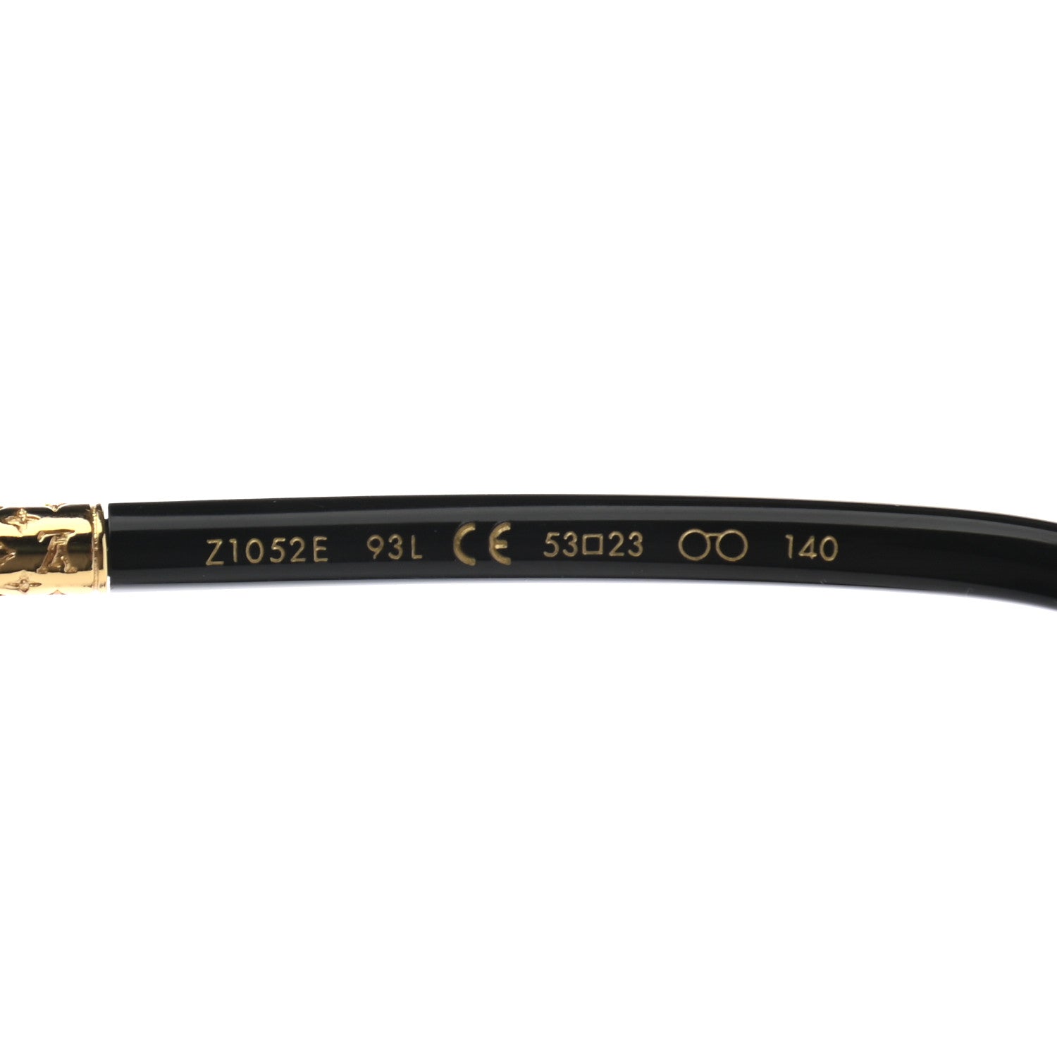 Louis Vuitton Acetate Round Sunglasses Z1052E Black 6 of 9