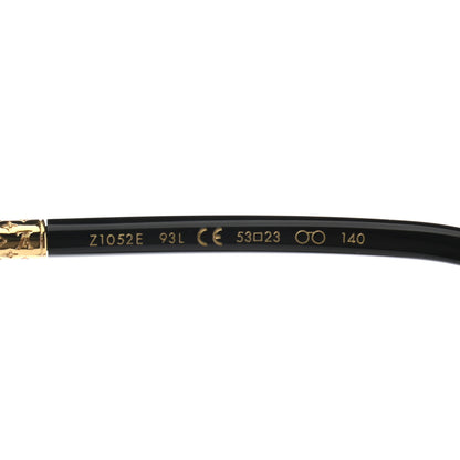 Louis Vuitton Acetate Round Sunglasses Z1052E Black 6 of 9
