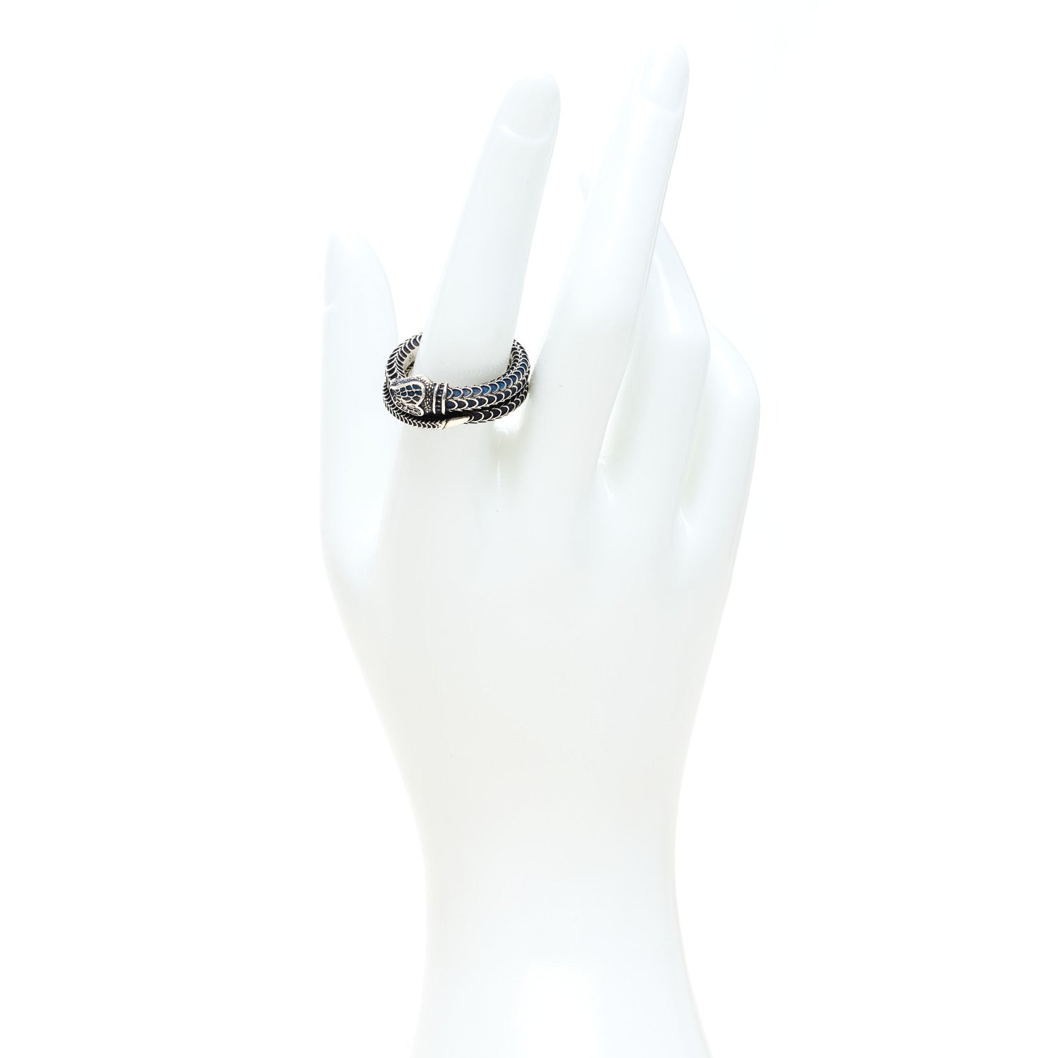 Gucci Sterling Silver Gucci Garden Snake Ring 57 8 2 of 7