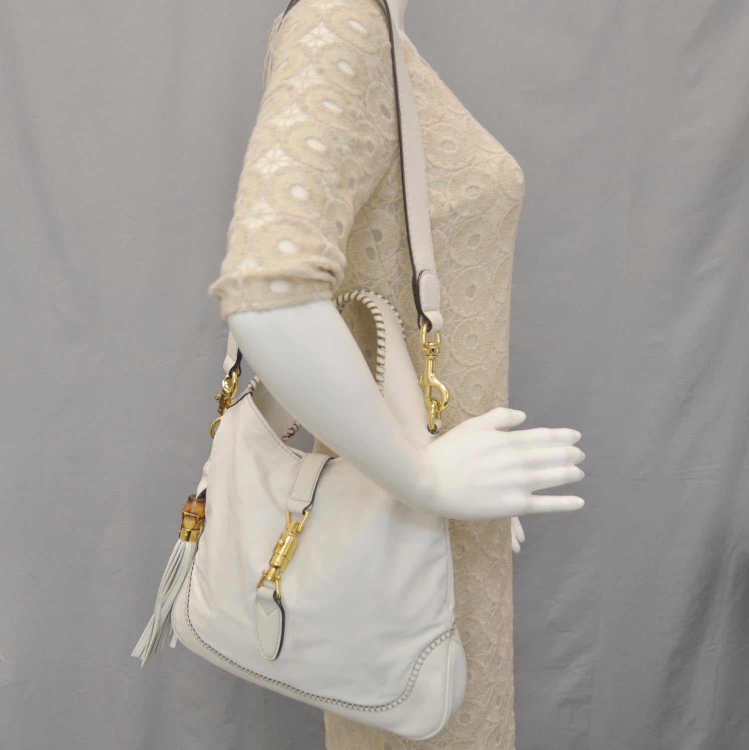 Gucci Leather New Jackie Hobo White 2 of 10
