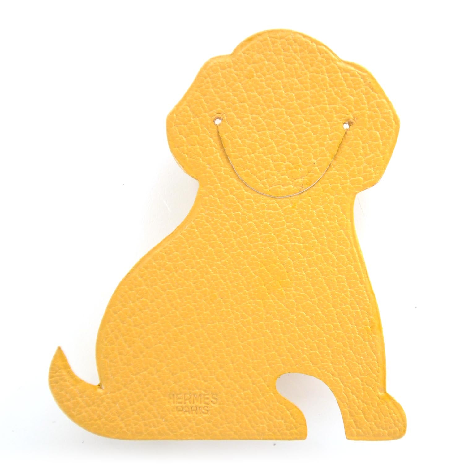Hermes Chevre Dog Pikabook Bookmark Curry 2 of 4