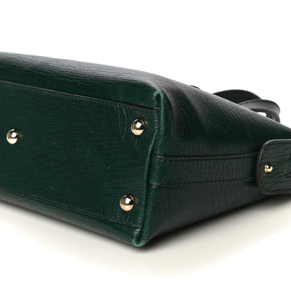 Gucci Textured Calfskin Small Boston Green 10 of 16