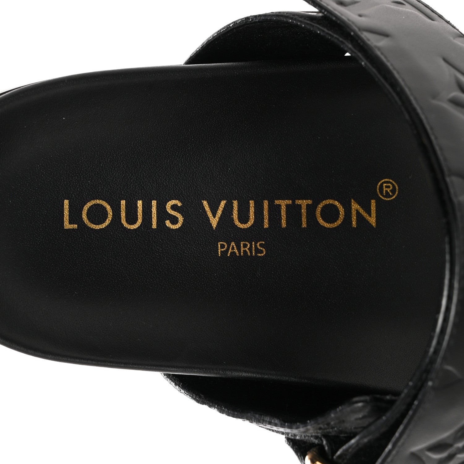Louis Vuitton Empreinte Bom Dia Mule Sandals 38 Black 7 of 12