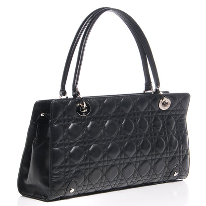 Christian Dior Lambskin Cannage Soft Lady Dior East West Black 3 of 7