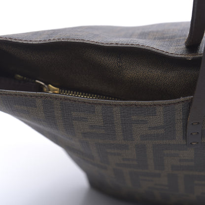 Fendi Zucca Spalmati Medium Roll Tote Tobacco Moro 16 of 23