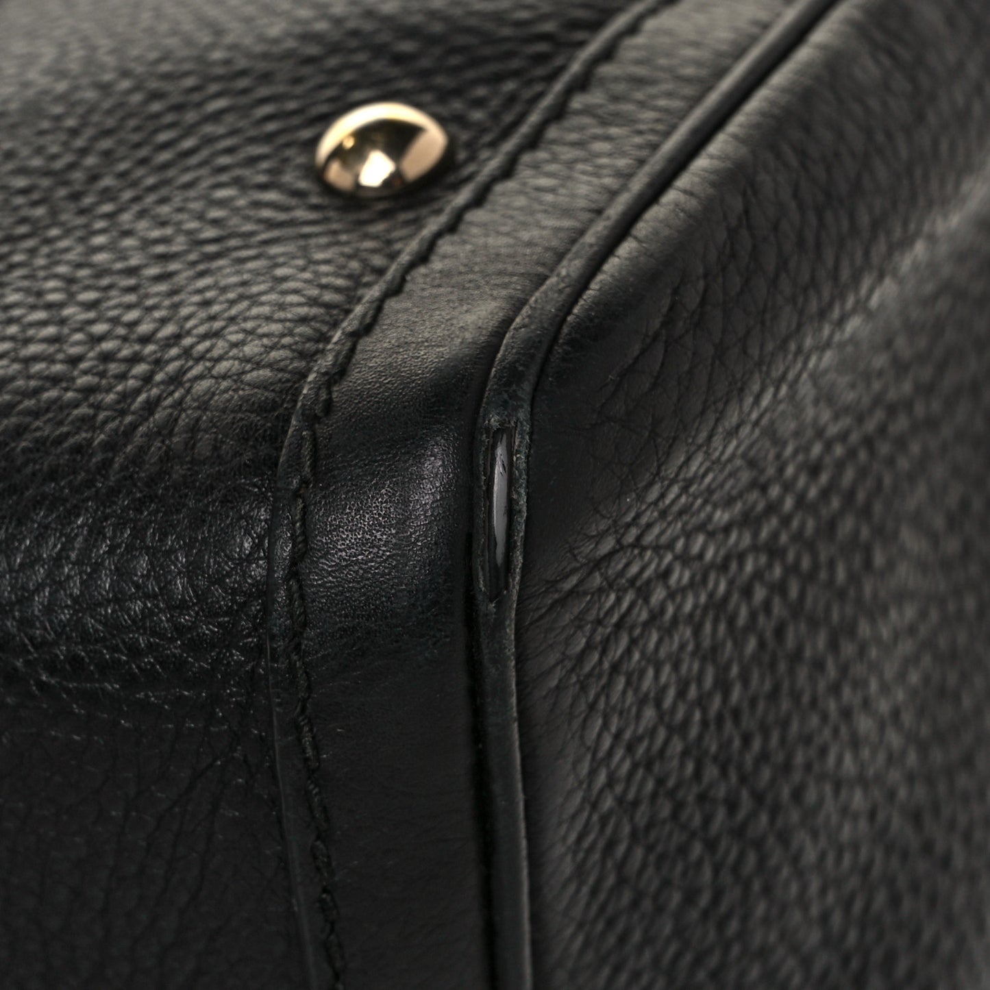 Calfskin Vintage Web Medium Boston Black