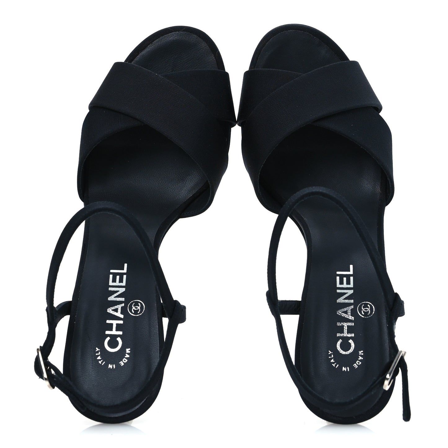 Grosgrain Pearl Sandals 39.5 Black