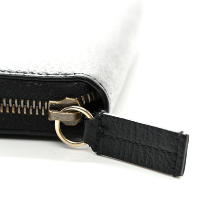 Gucci Pebbled Calfskin Animalier Zip Around Wallet Black 8 of 8