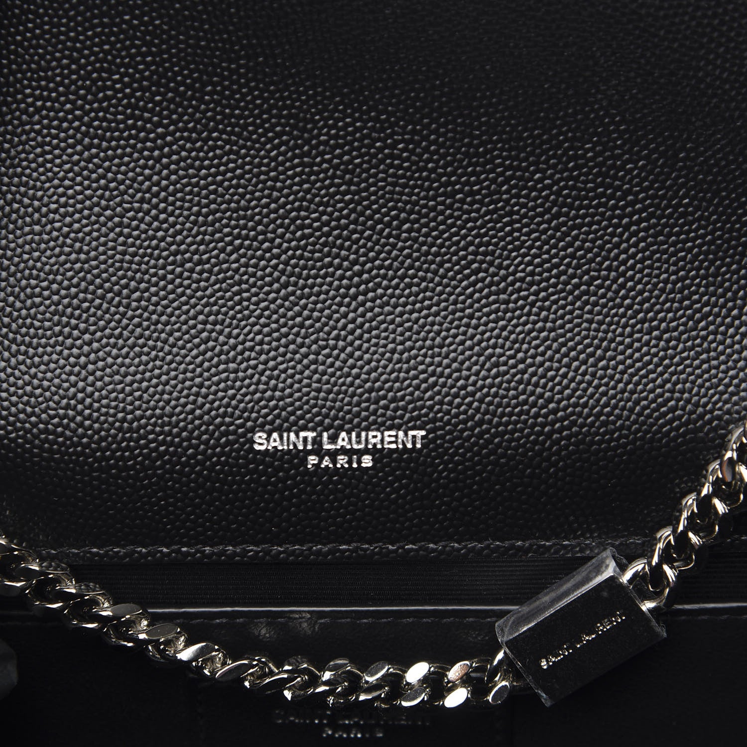 Saint Laurent Grain De Poudre Small Monogram Kate Satchel Black 5 of 9