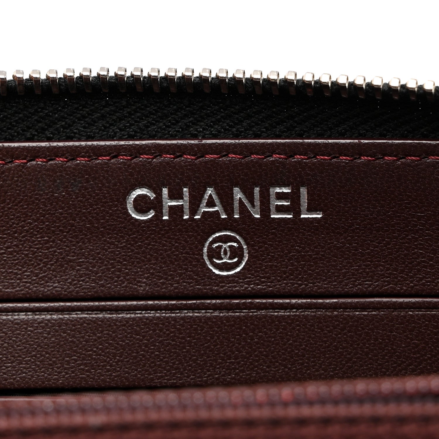 Chanel Lambskin Quilted Medium Zip Around Wallet Black 7 of 11
