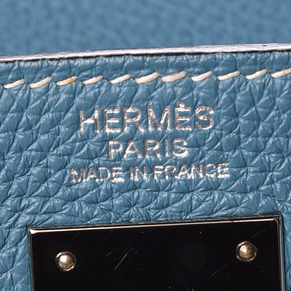 Hermes Togo Kelly Retourne 32 Blue Jean 6 of 16