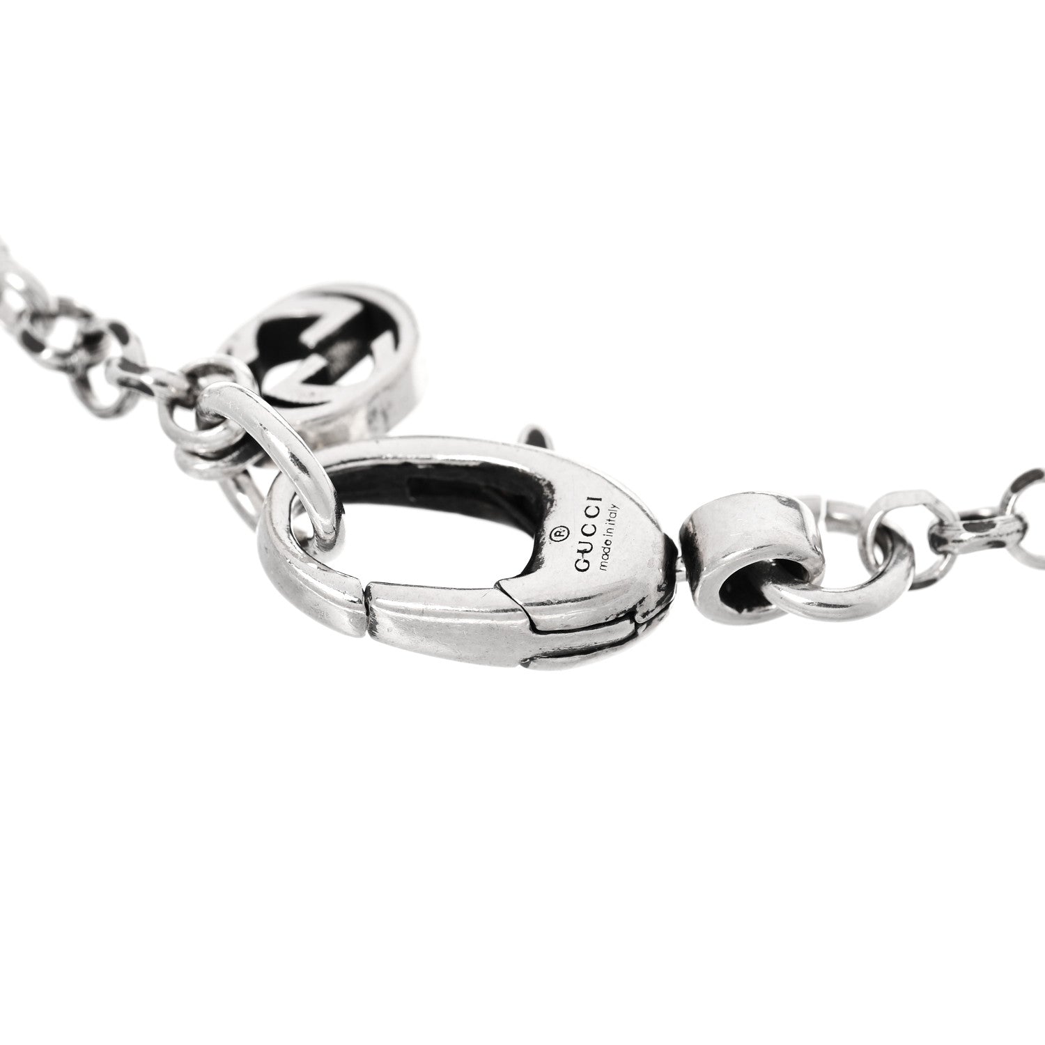 Gucci Sterling Silver Double G Key Bracelet 4 of 5