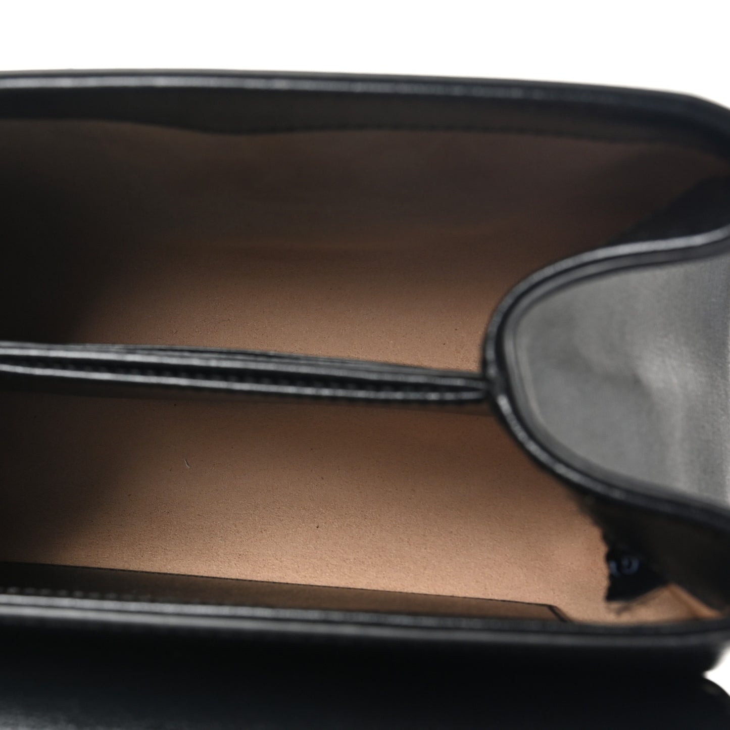 Glazed Textured Calfskin Mini Horsebit 1955 Top Handle Flap Bag Black