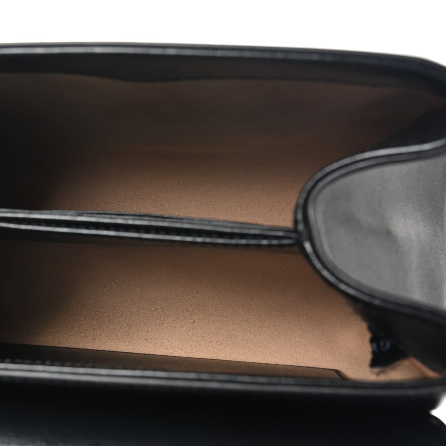 Gucci Glazed Textured Calfskin Mini Horsebit 1955 Top Handle Flap Bag Black 5 of 10