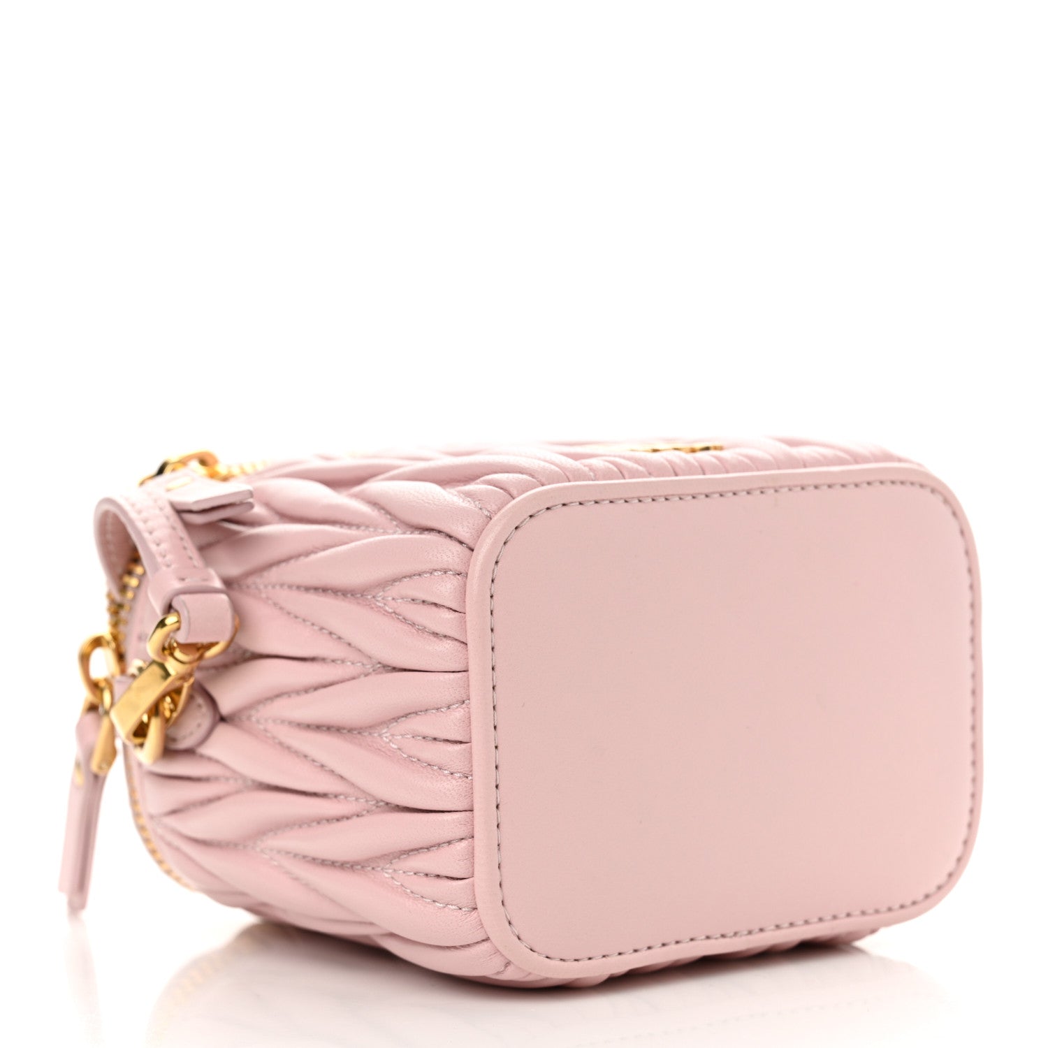 Miu Miu Nappa Matelasse Micro Vanity Case Alabastro 5 of 12