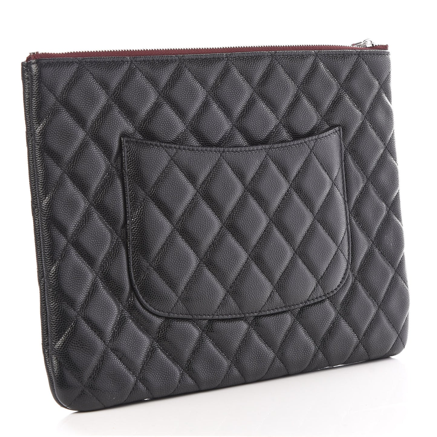 Caviar Quilted Medium Cosmetic Case Black