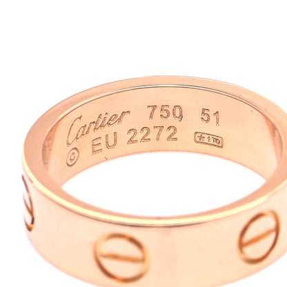 Cartier 18K Pink Gold 5.5mm LOVE Ring 51 5.75 4 of 4