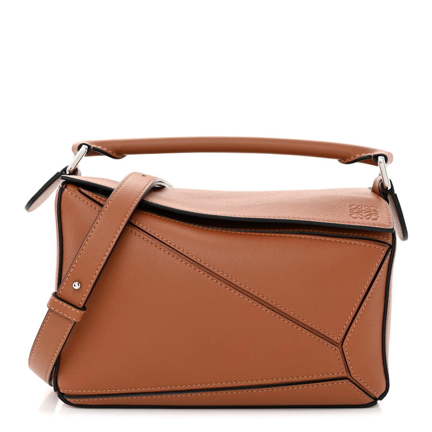 Calfskin Small Puzzle Bag Tan