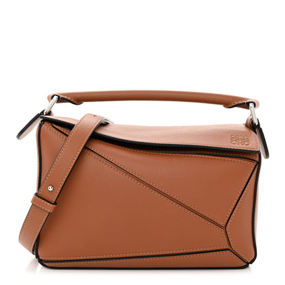 Loewe Calfskin Small Puzzle Bag Tan 1 of 11
