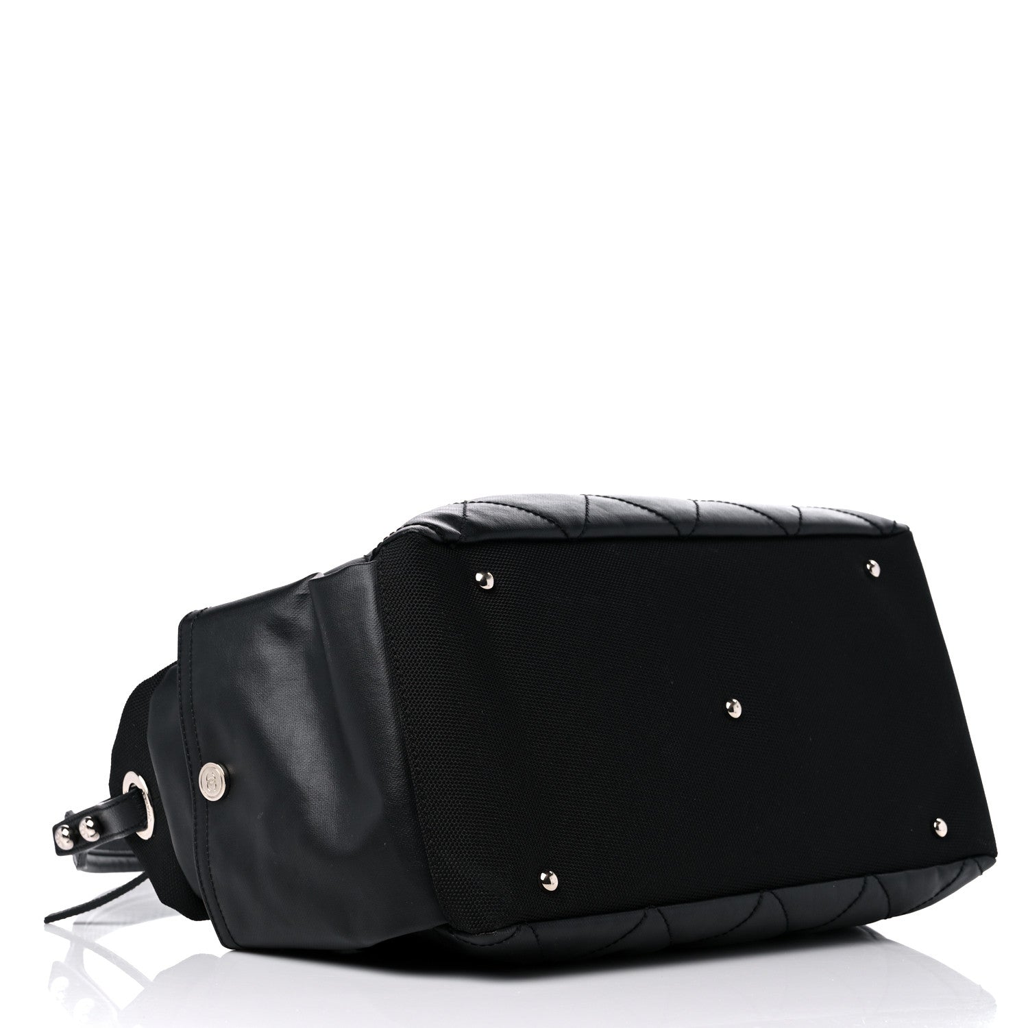 Chanel Coated Canvas Paris Biarritz Hobo Black 4 of 14