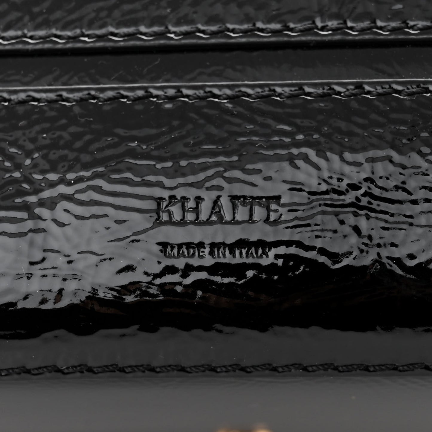 Patent Calfskin Florence Tote Black