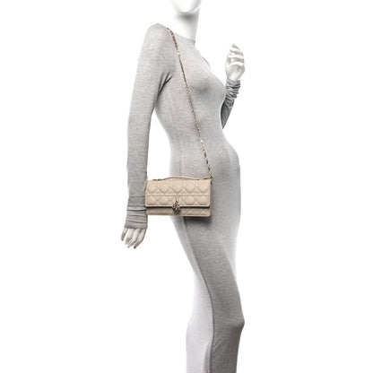 Christian Dior Lambskin Cannage Mini My Dior Top Handle Clutch Beige 2 of 10