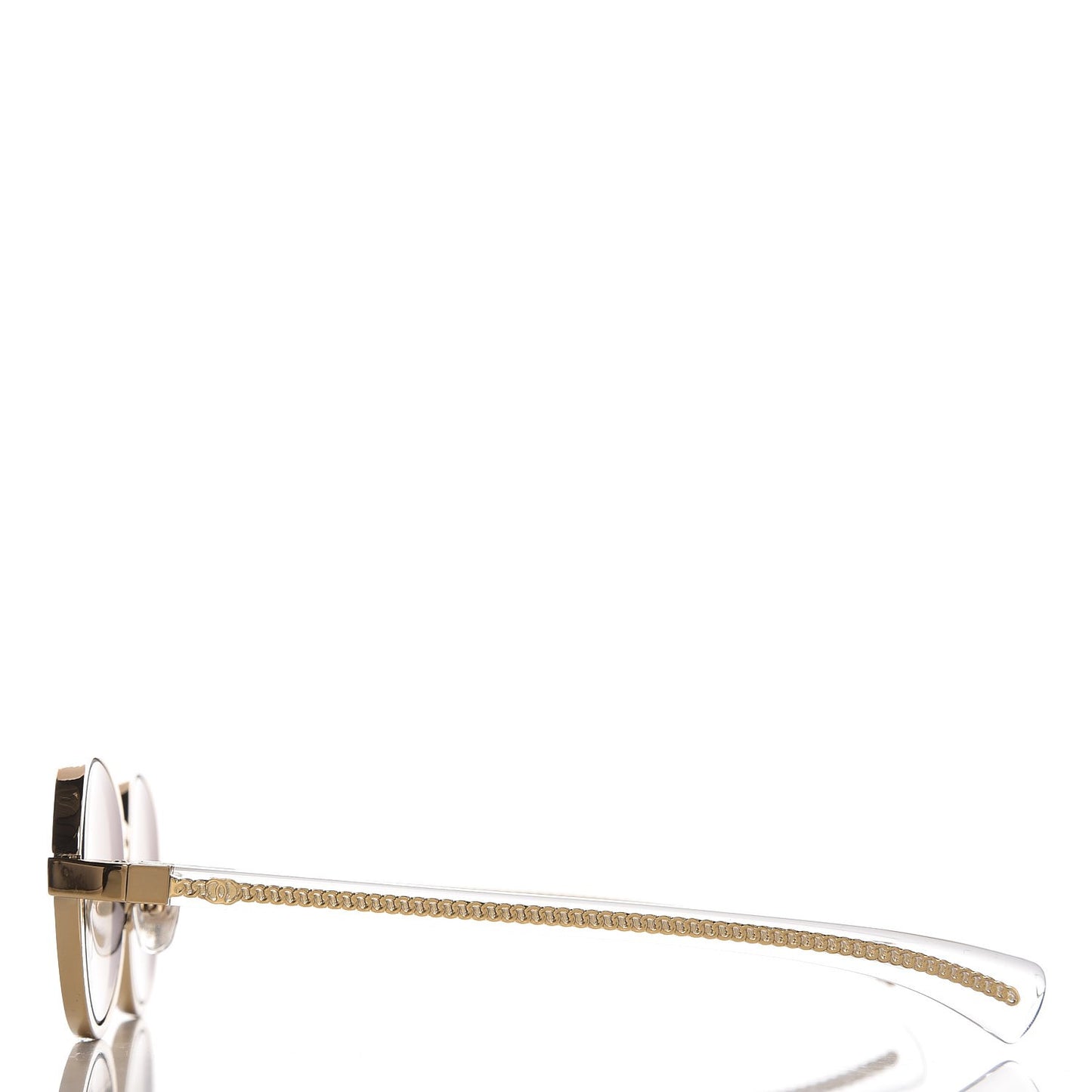 Signature Oval Sunglasses L7602 Gold