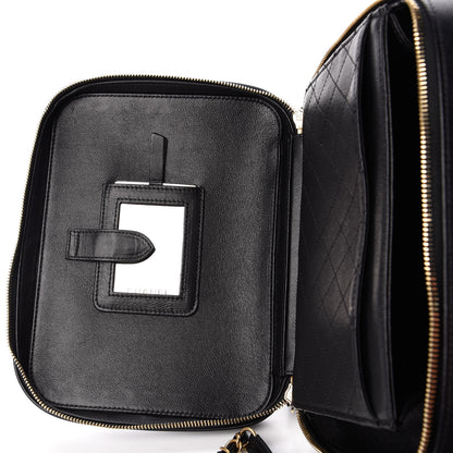 Chanel Caviar Quilted Large CC Filigree Vanity Case Black 8 of 10