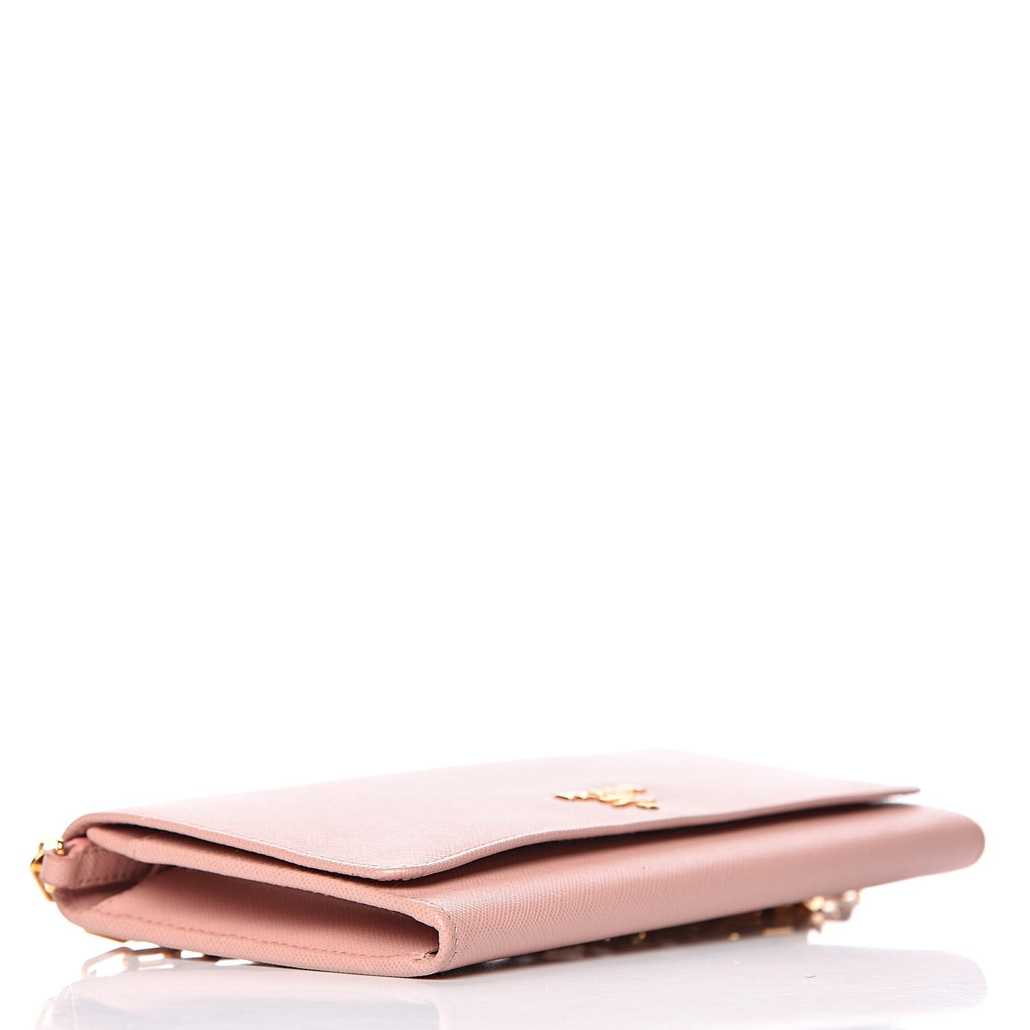 Saffiano Metal Large Chain Wallet Orchidea
