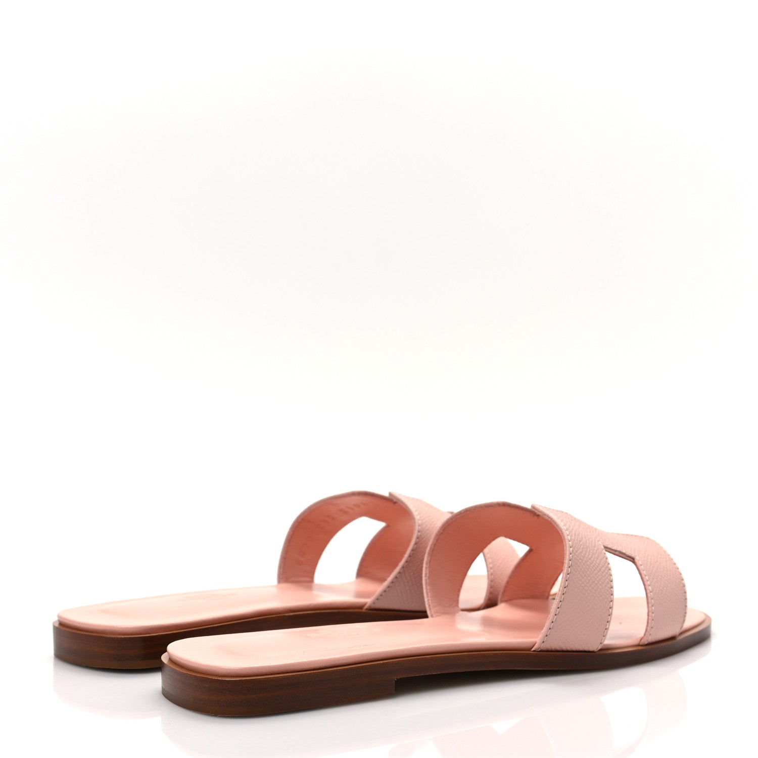 Hermes Epsom Oran Sandals 39.5 Rose Pale 3 of 9