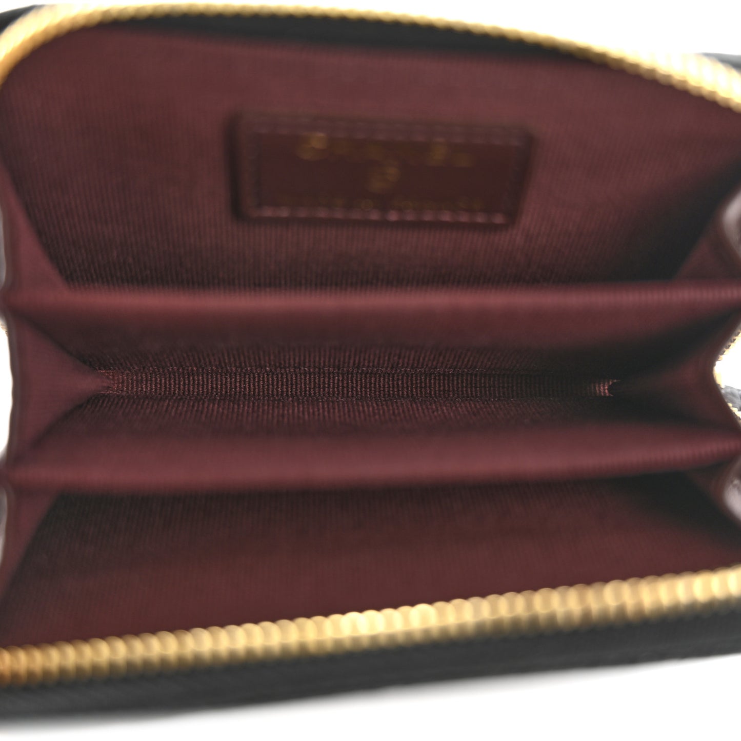 Caviar Quilted Zip Coin Purse Black