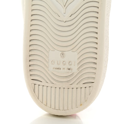 Gucci Calfskin Web Crystal Womens Mouth Ace Sneakers 38 White 8 of 12