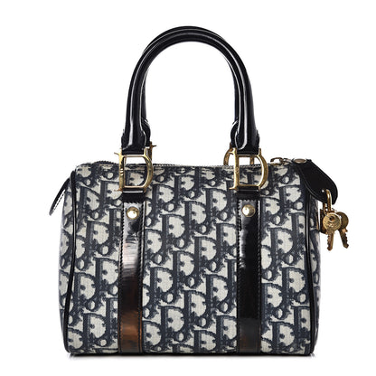 Christian Dior Monogram Boston Navy Blue 1 of 12
