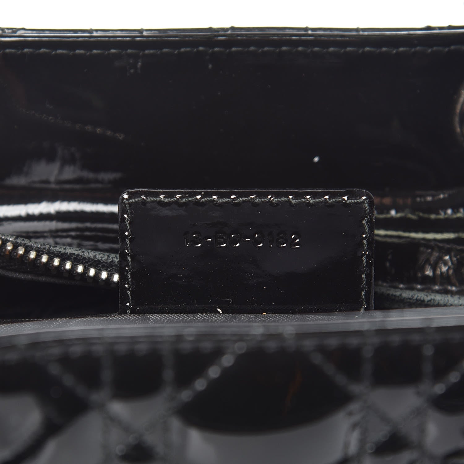 Christian Dior Patent Cannage Large Lady Dior Black 7 of 10