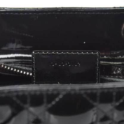 Christian Dior Patent Cannage Large Lady Dior Black 7 of 10