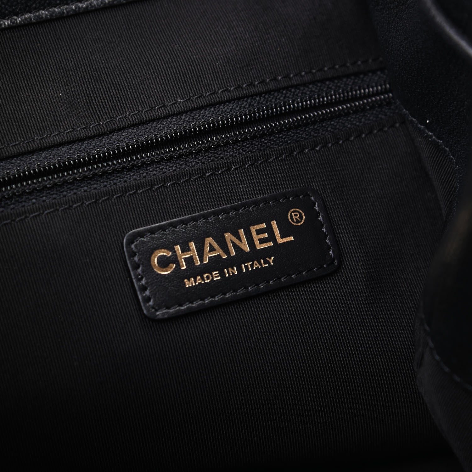 Chanel Lambskin Quilted Drawstring Backpack Black 6 of 9
