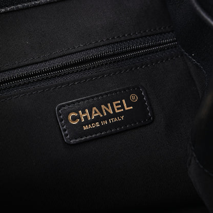 Chanel Lambskin Quilted Drawstring Backpack Black 6 of 9