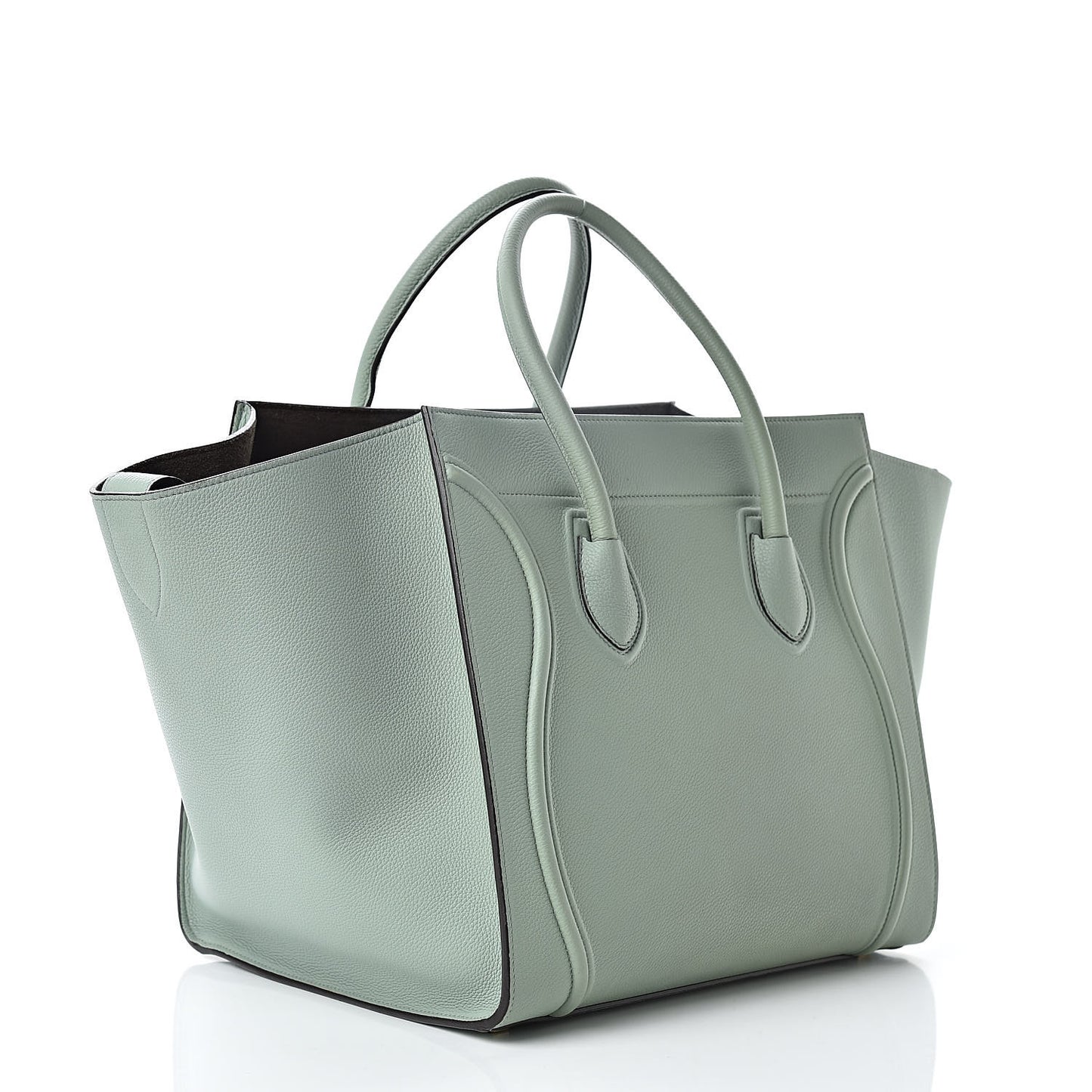 Baby Grained Calfskin Medium Phantom Luggage Jade