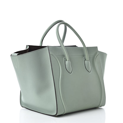 Celine Baby Grained Calfskin Medium Phantom Luggage Jade 3 of 15