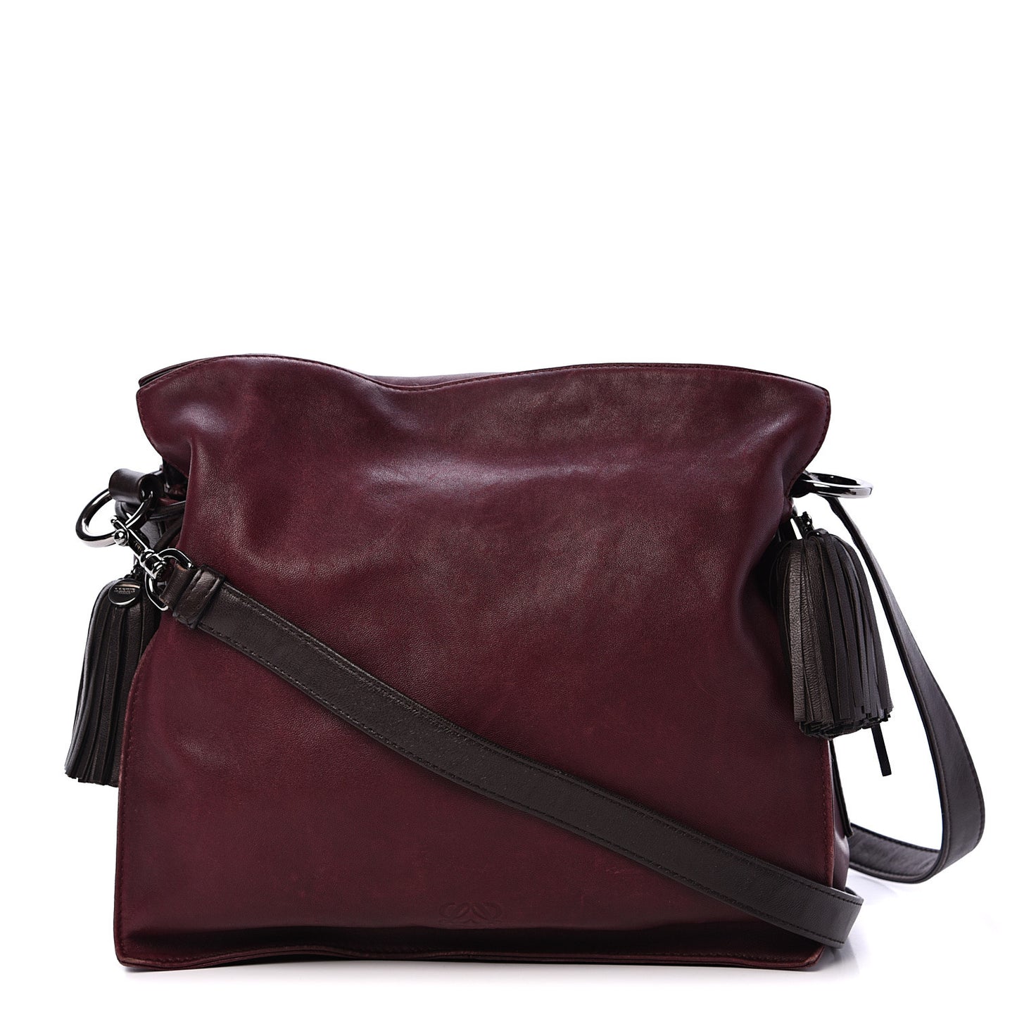 Nappa Small Flamenco Shoulder Bag Wine
