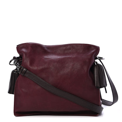 Loewe Nappa Small Flamenco Shoulder Bag Wine 1 of 13