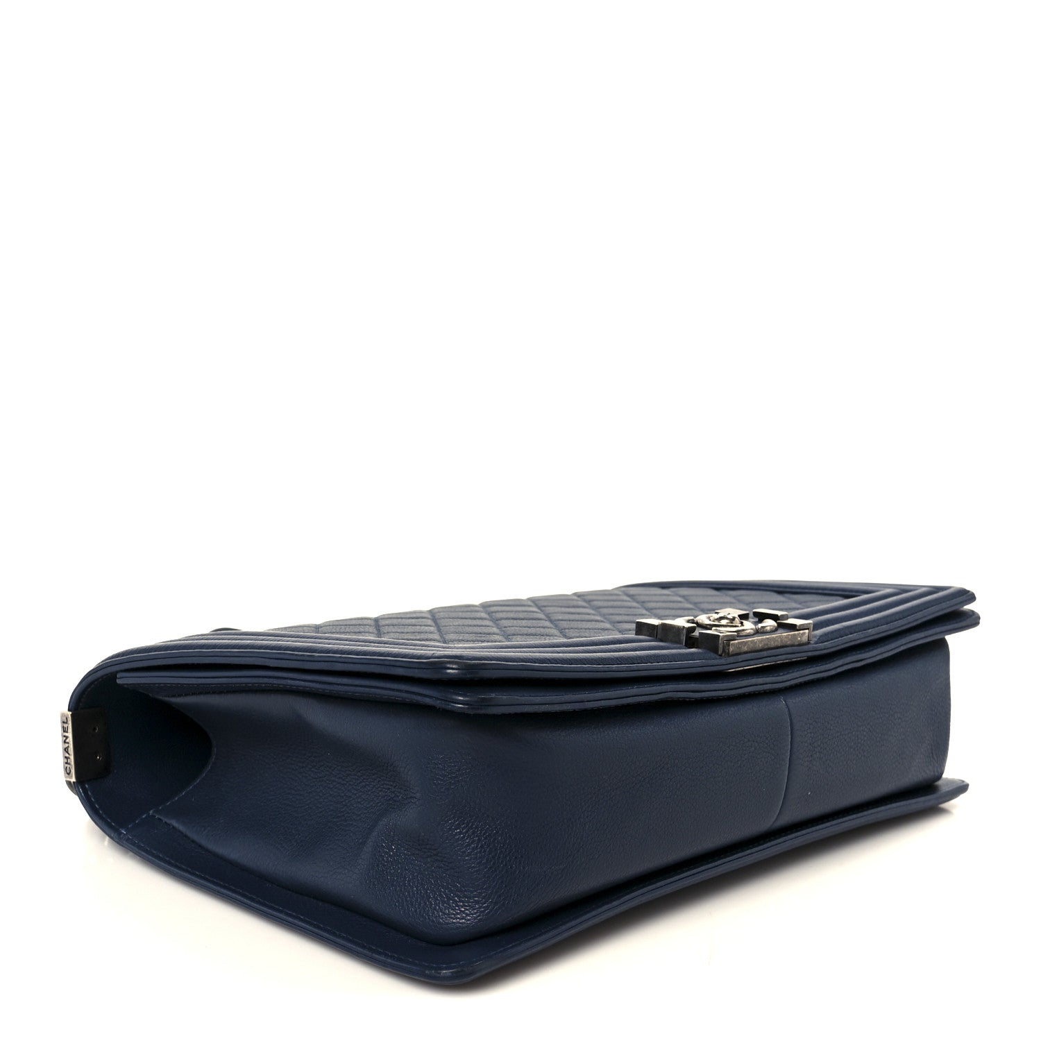 Chanel Calfskin Quilted New Medium Boy Flap Dark Blue 4 of 10