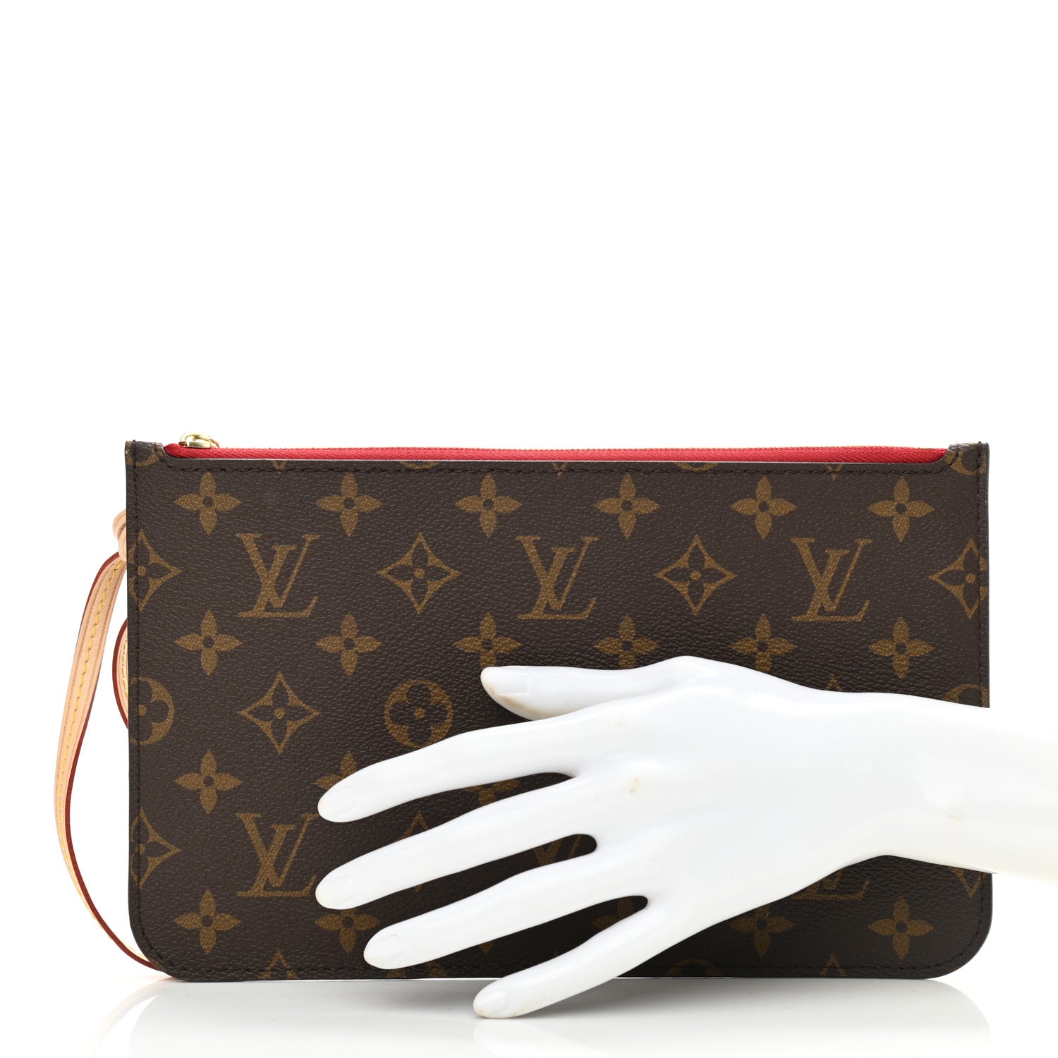 Louis Vuitton Monogram Neverfull MM GM Pochette Cherry 2 of 7