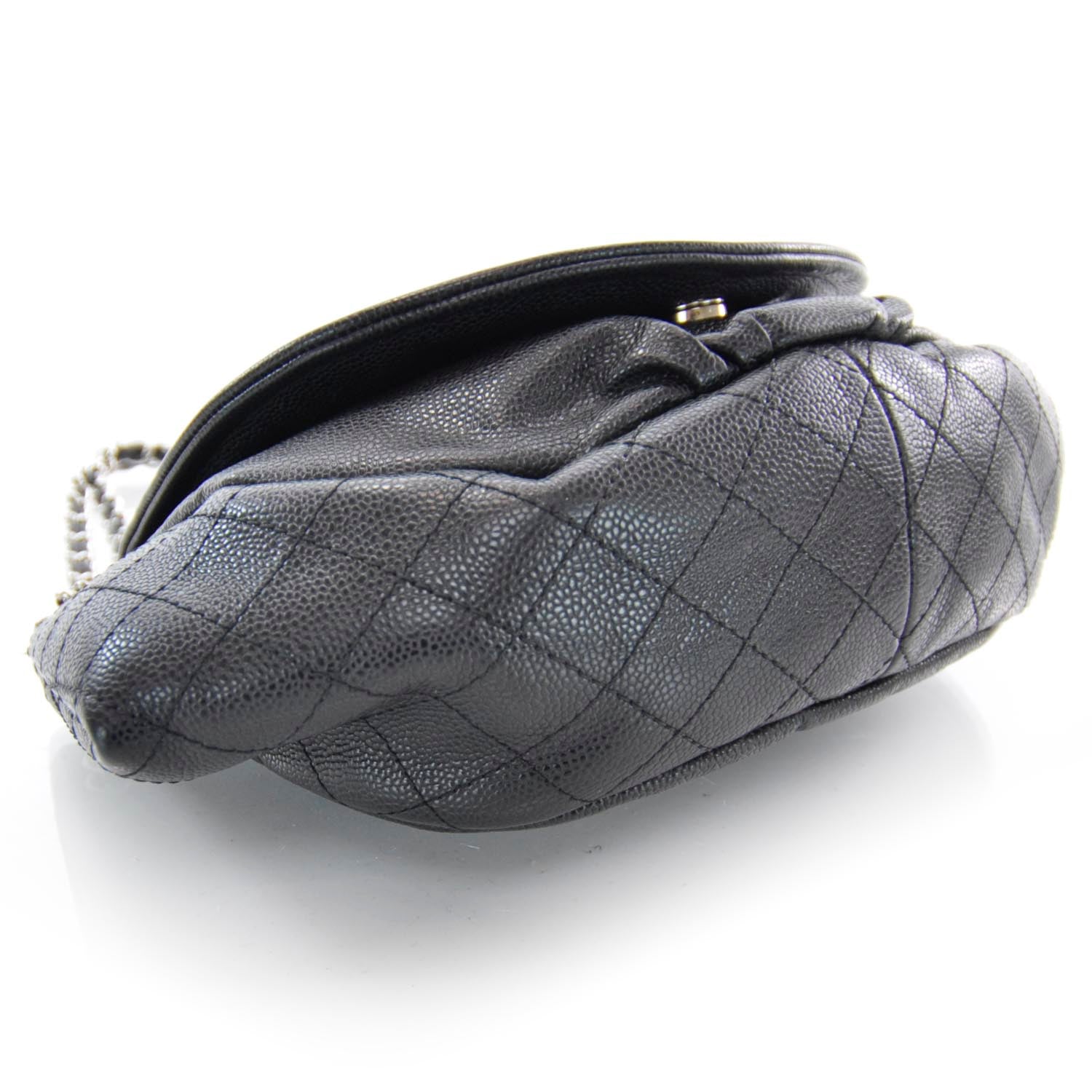 Chanel Caviar Half Moon Large Flap Black 4 of 7