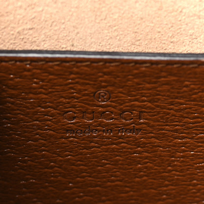 Gucci Textured Dollar Calfskin Web Small Diana Tote Bag Cuir Black 6 of 9