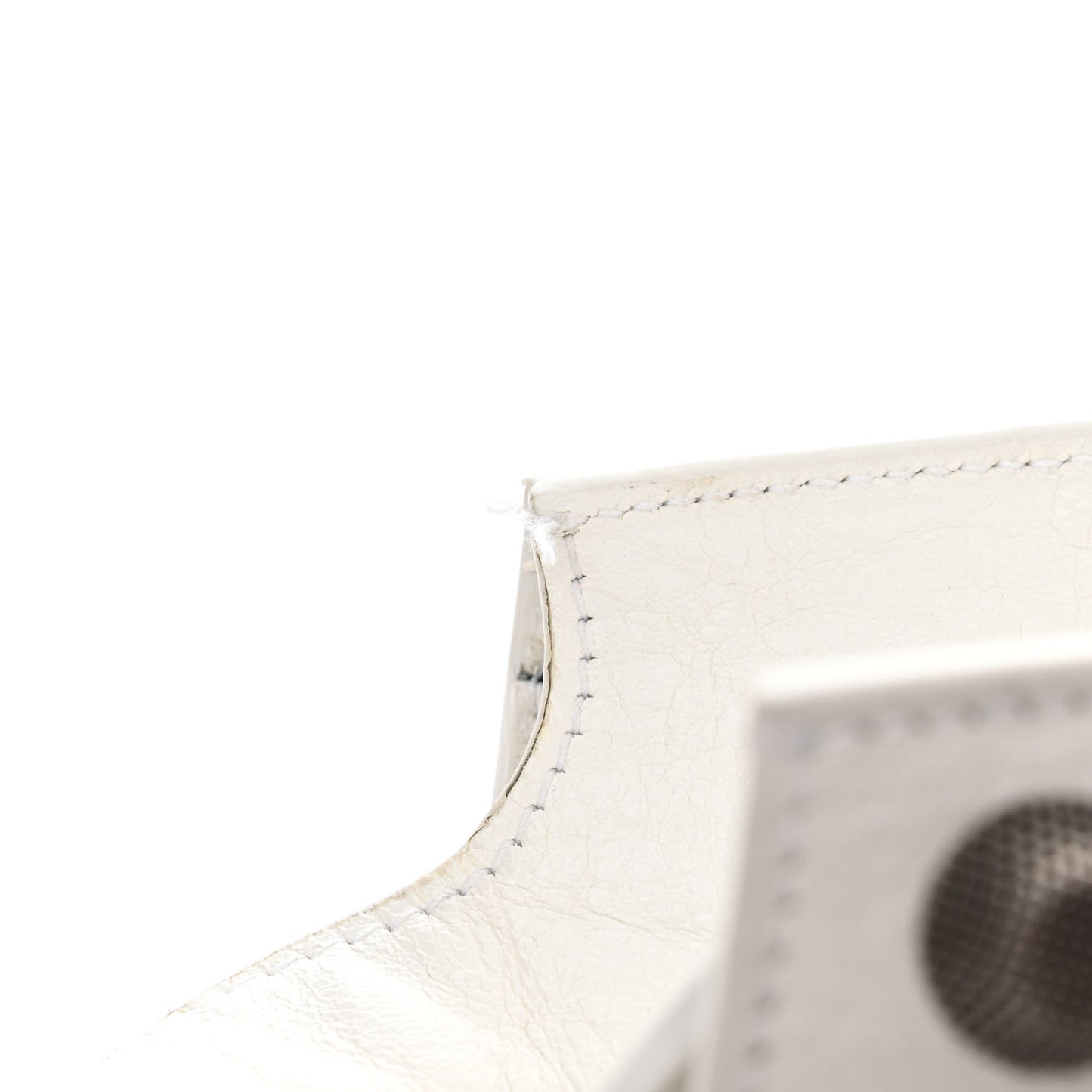 Agneau Arena Neo Cagole City Handbag Optic White