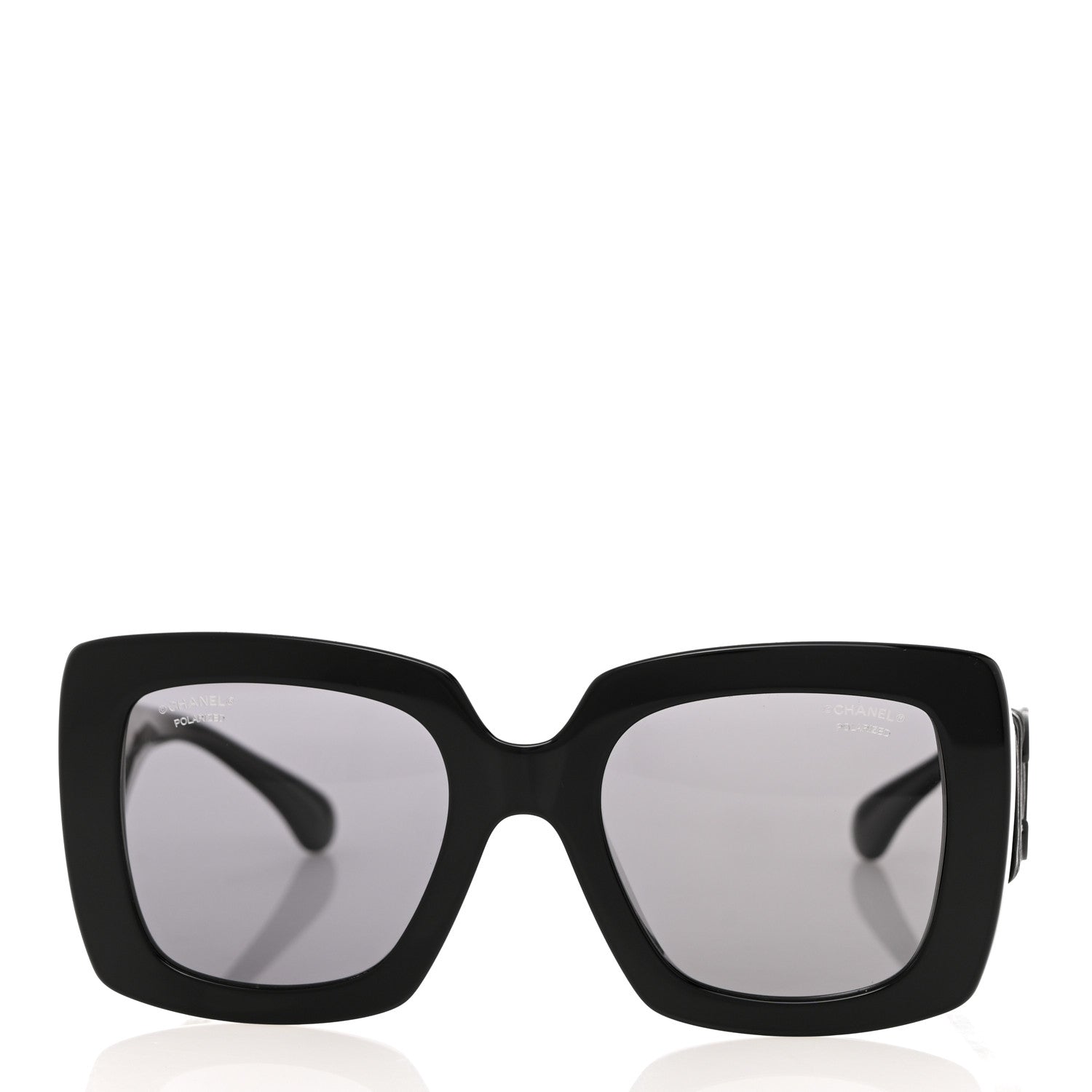 Chanel Acetate Calfskin Square Sunglasses 5474-Q-A Black 2 of 8